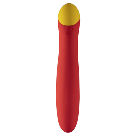 ROMP Hype G-Spot Vibrator — Curved Rechargeable Red - RM1276