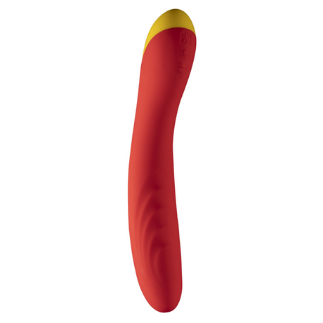 ROMP Hype G-Spot Vibrator — Curved Rechargeable Red - RM1276