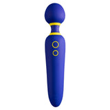 ROMP Flip Wand Massager — Silicone, USB Rechargeable, Blue - RM1313