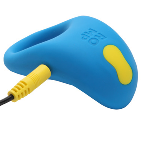 ROMP Juke Vibrating Cock Ring — Light Blue, USB Rechargeable - RM1320