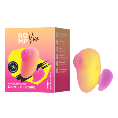 ROMP Kiss Clitoral Suction Stimulator — Travel Size, USB Rechargeable - RM1631