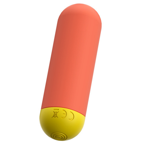 ROMP Riot Bullet Vibrator — Compact USB Rechargeable, Light Orange - RM2289
