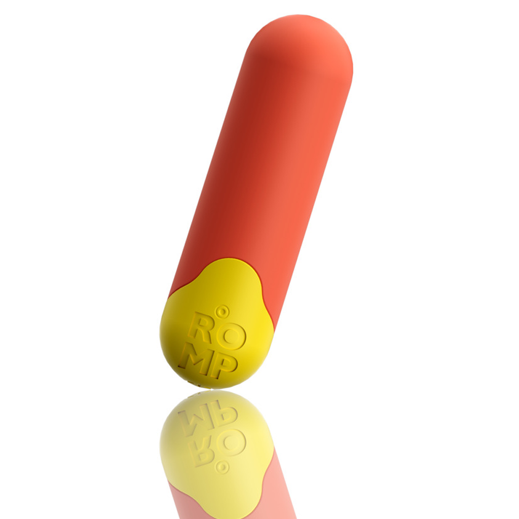 ROMP Riot Bullet Vibrator — Compact USB Rechargeable, Light Orange - RM2289