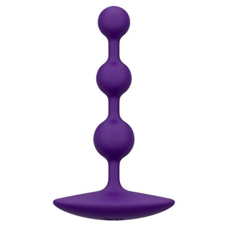 ROMP Amp Silicone Anal Beads — Small Flexible, Dark Purple - RM2296
