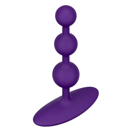 ROMP Amp Silicone Anal Beads — Small Flexible, Dark Purple - RM2296