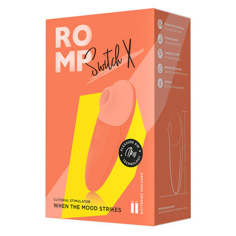 ROMP Switch X Clitoral Stimulator — Orange, 6 Intensity Levels - RM2382