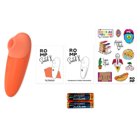 ROMP Switch X Clitoral Stimulator — Orange, 6 Intensity Levels - RM2382