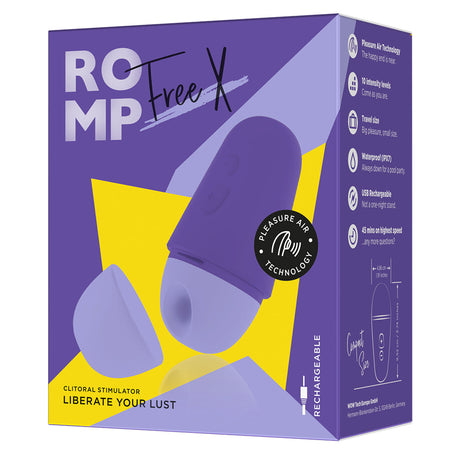 ROMP Free X Pleasure Air Clitoral Stimulator — Purple - RM3599