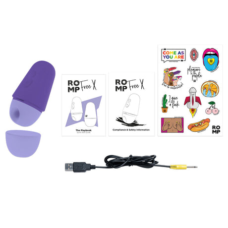 ROMP Free X Pleasure Air Clitoral Stimulator — Purple - RM3599