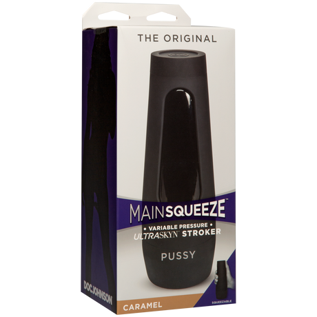 Doc Johnson Main Squeeze Original Masturbator, Caramel 7.5 in - DJ5202-02-BX