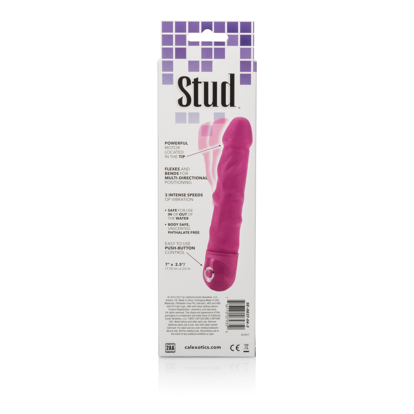 Bendie Power Stud - Rod - Pink by CalExotics