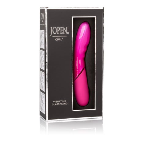 JOPEN Opal Glass Wand Vibrator — Pink, 8" - JO8150003