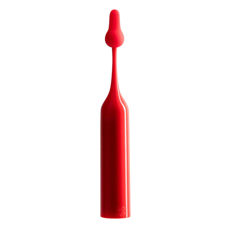 ROMP Pop Clitoral Vibrator — Interchangeable Heads, Luminous Red - RM3520