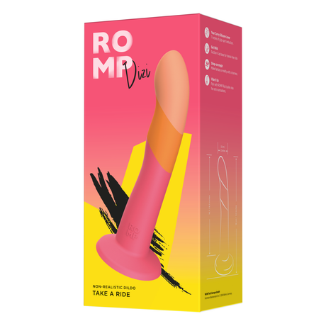 ROMP Dizi Curved Silicone Vibrator — 180 mm, Waterproof - RM3544