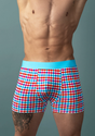 Male Power Bamboo-Spandex Gingham Boxer Brief — XL, Multi - MP-160306GIX