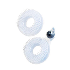 Nasstoys Enhancer Dual Love Rings — Clear Silicone (2-Pack) - NW3236-1