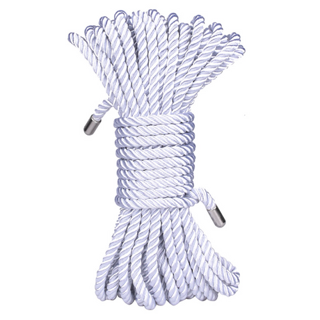 NOBÜ Deluxe Silky Bondage Rope — 10 m (Silver, 1/4″) - NB1705