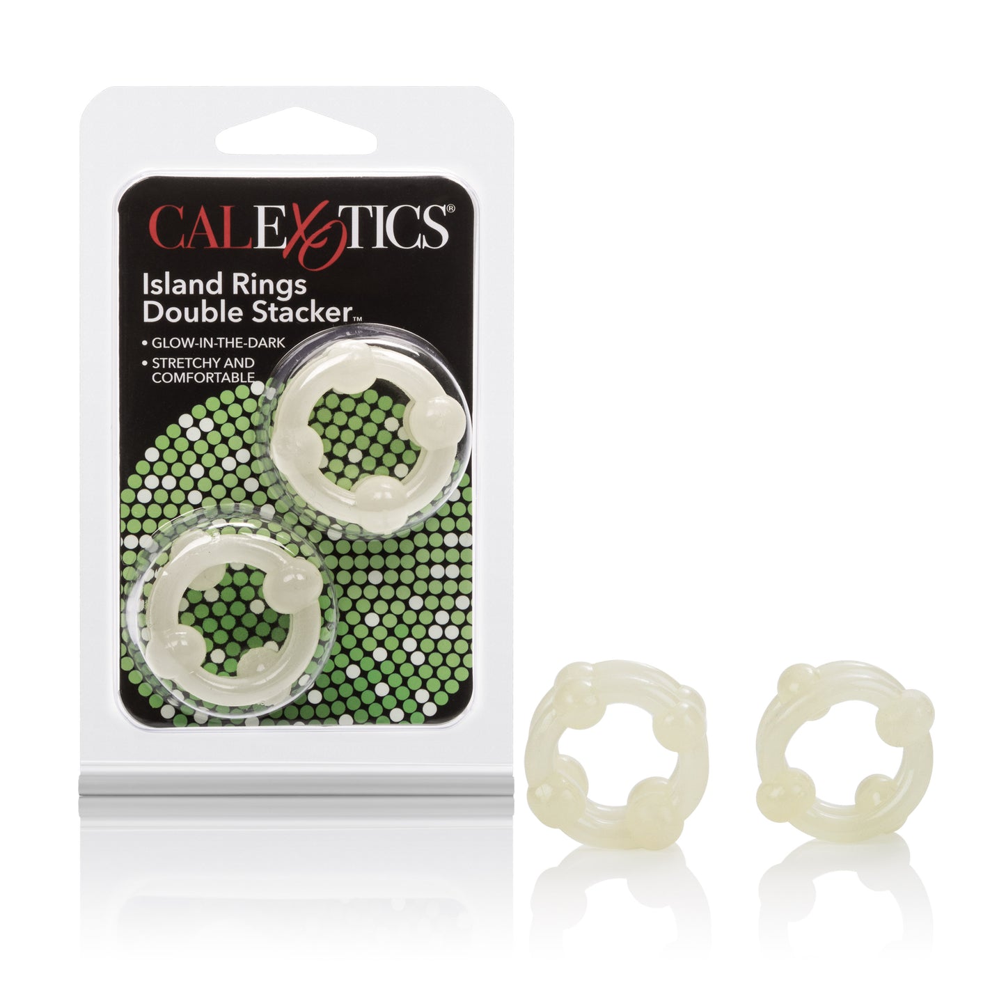Island Rings Double Stacker - Glow-in-the-Dark by CalExotics