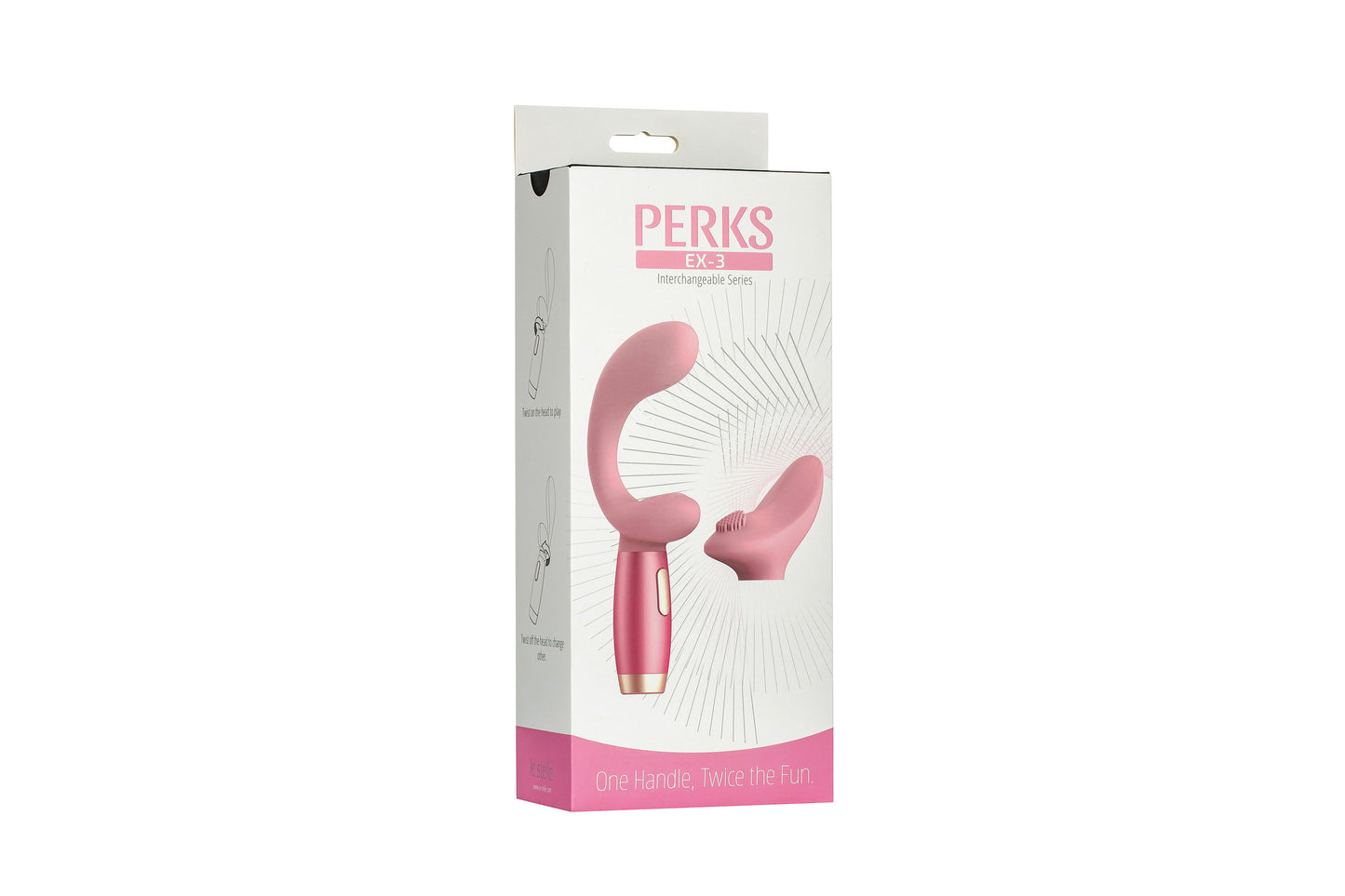 Perks Ex-3 Dual Vibrator and Clitoral Stimulator - Pink by Le Stelle