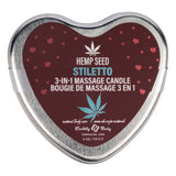 Earthly Body Hemp Seed 3-in-1 Massage Candle Stiletto — 4.07 oz - EB-HSCV025C