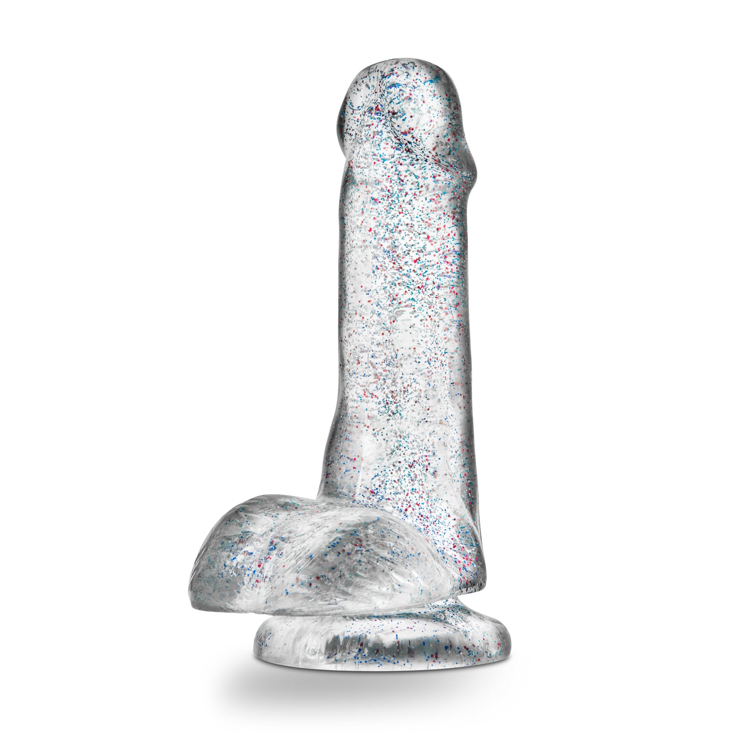 Naturally Yours - 6 Inch Glitter Cock - Sparkling Clear by Blush