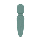 Evolved Novelties Rumble Wand Vibrator — Green, Silicone, USB Rechargeable - EN-RS-6848-2