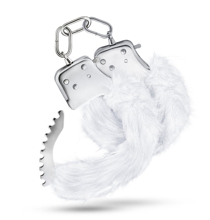 Temptasia - Plush Fur Cuffs - White by Blush
