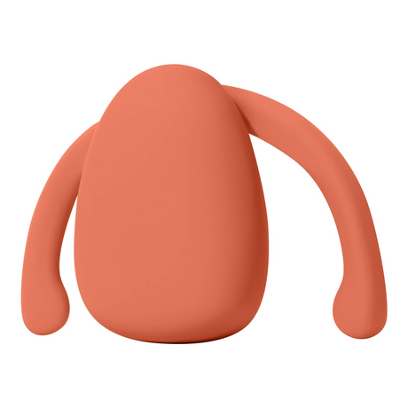 Dame Eva Wearable Clitoral Vibrator in Papaya with Charging Case - DM1227