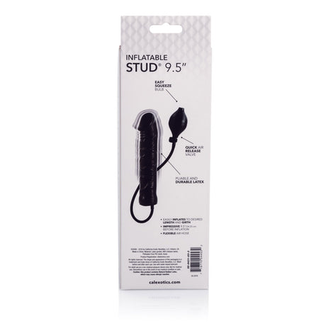 CalExotics Inflatable Stud Dildo — 9.5 Inch Expandable Latex - SE0431033