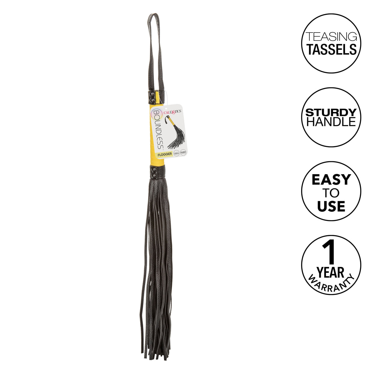 CalExotics Boundless Flogger — Vegan Leather Tassel Whip - SE2702071