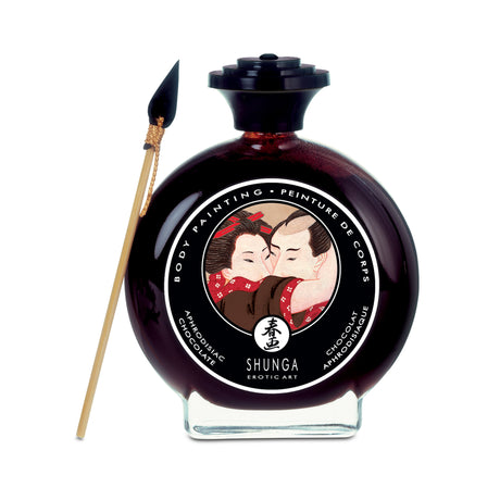 Shunga Aphrodisiac Chocolate Edible Body Paint — 3.5 fl. oz. / 100 ml - SHU7000