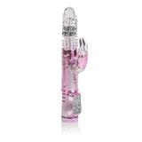 CalExotics Dual-Motor Thrusting Jack Rabbit Vibrator, Pink - SE0661003