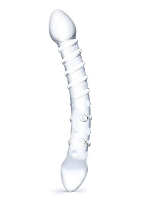 Electric Novelties Double Trouble Glass Double-Ended Dildo, 7.5" - GLAS-16