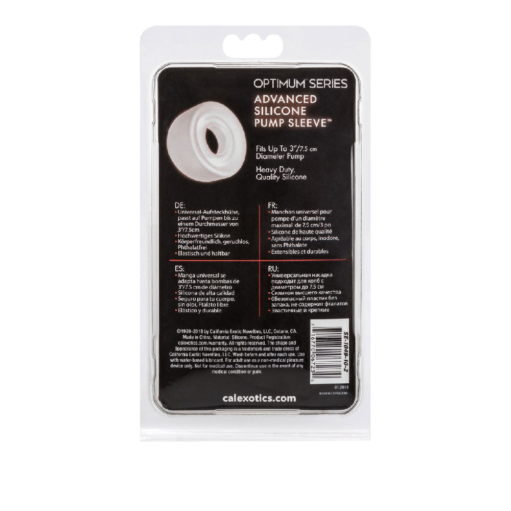 Advanced Silicone Pump Sleeve - Clear by CalExotics