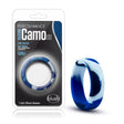 Blush Performance Silicone Camo Cock Ring — Blue Camouflage - BL-91168