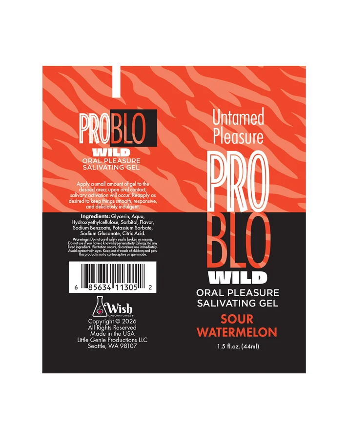 Little Genie Problo Wild Salivating Oral Gel — Sour Watermelon 1.5 oz - LG-BT.545