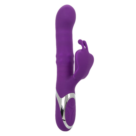 CalExotics Enchanted Flutter — Purple Thrusting & Rotating Vibrator - SE0649453