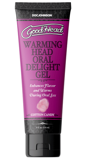 Doc Johnson Goodhead Warming Oral Delight Gel — Cotton Candy, 4 fl oz (Bulk) - DJ1361-15-BU