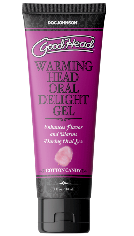 Doc Johnson Goodhead Warming Oral Delight Gel — Cotton Candy, 4 fl oz (Bulk) - DJ1361-15-BU