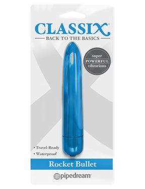 Pipedream Classix Rocket Bullet Vibrator — Blue, 3.9 in - PD1961-14