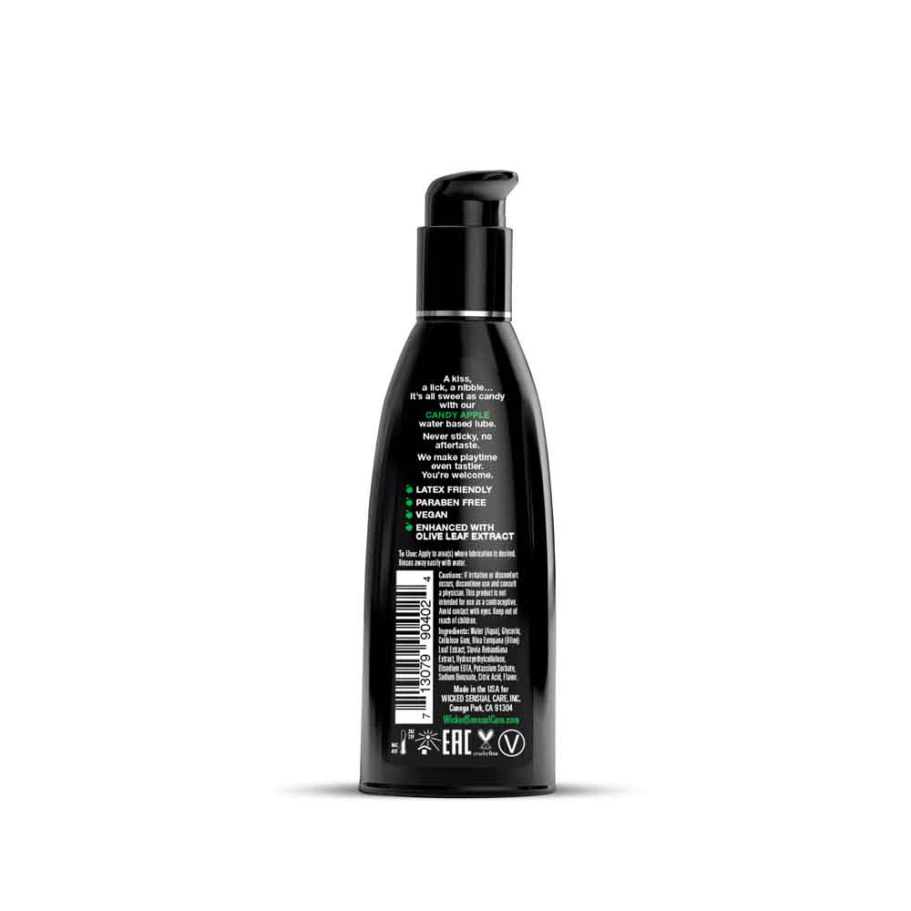 Wicked Sensual Care Aqua Candy Apple Water-Based Lubricant, 2 fl oz - WS-90402