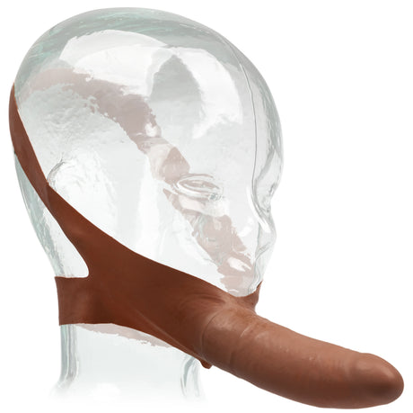 CalExotics Original Accommodator Latex Dong — Brown, 5.25 in - SE1514023