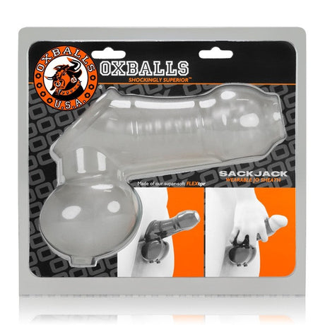 OXBALLS Sackjack Clear Frost Sleeve & Ballsling - OX-3015-CF