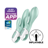Satisfyer Air Pump Bunny 5+ Mint Inflatable Rabbit Vibrator - SAT-J2018-257