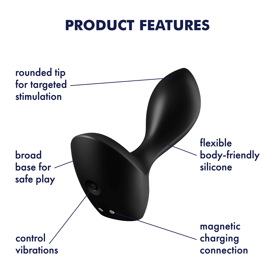Satisfyer Backdoor Lover Anal Vibrator, Black - J2018-112-1