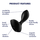 Satisfyer Backdoor Lover Anal Vibrator, Black - J2018-112-1