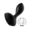 Satisfyer Backdoor Lover Anal Vibrator, Black - J2018-112-1