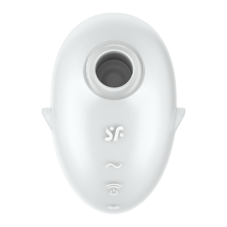 Satisfyer Cutie Ghost Air-Pulse Clitoral Vibrator, White - SF7865