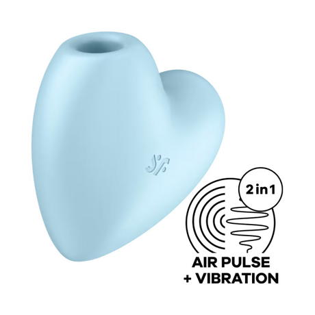 Satisfyer Cutie Heart Clitoral Vibrator — Blue - SF1598