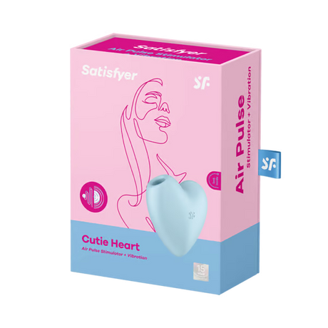 Satisfyer Cutie Heart Clitoral Vibrator — Blue - SF1598